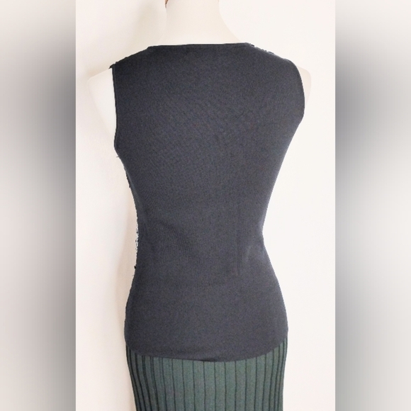 SEQUINED KNIT TOP - Picture 6 of 10